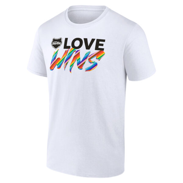 Men's White Memphis Hustle Love Wins T-Shirt - Image 6