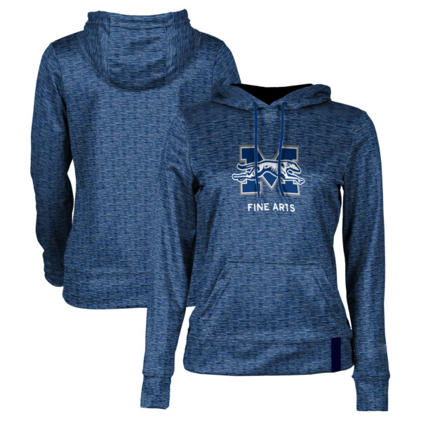 Women's Blue Moravian Greyhounds Fine Arts Pullover Hoodie