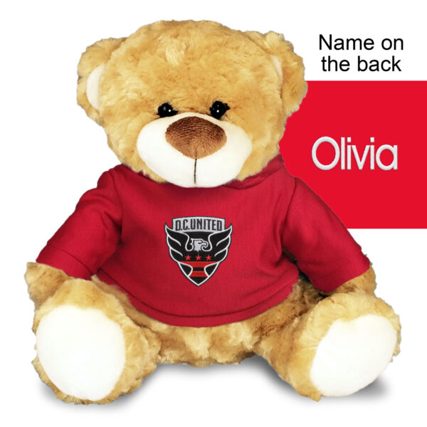D.C. United Logo 10'' Personalized Plush Bear