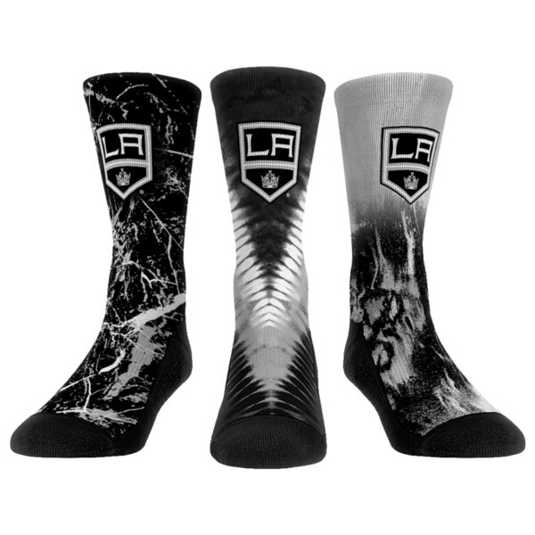 Youth Rock Em Socks Los Angeles Kings Three-Pack Crew Socks Set