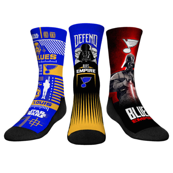 Youth Rock Em Socks Darth Vader & Stormtrooper St. Louis Blues Star Wars Three-Pack Crew Socks Set