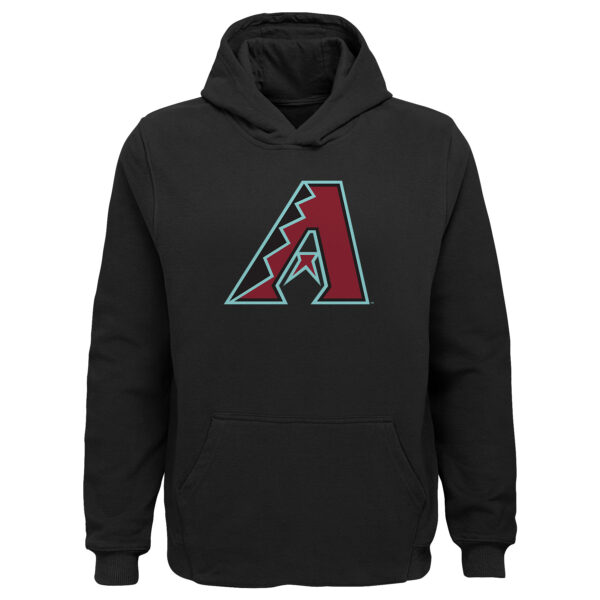 Preschool Black Arizona Diamondbacks Primary Logo Pullover Hoodie - Image 6