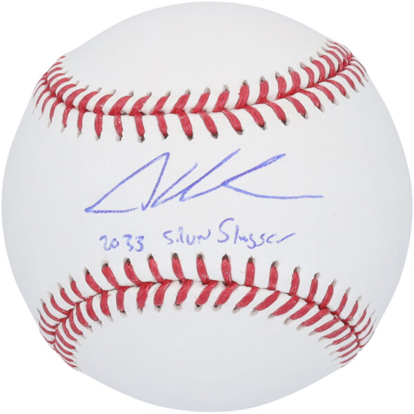 Adley Rutschman Baltimore Orioles Autographed Baseball with "2023 Silver Slugger" Inscription - Image 4
