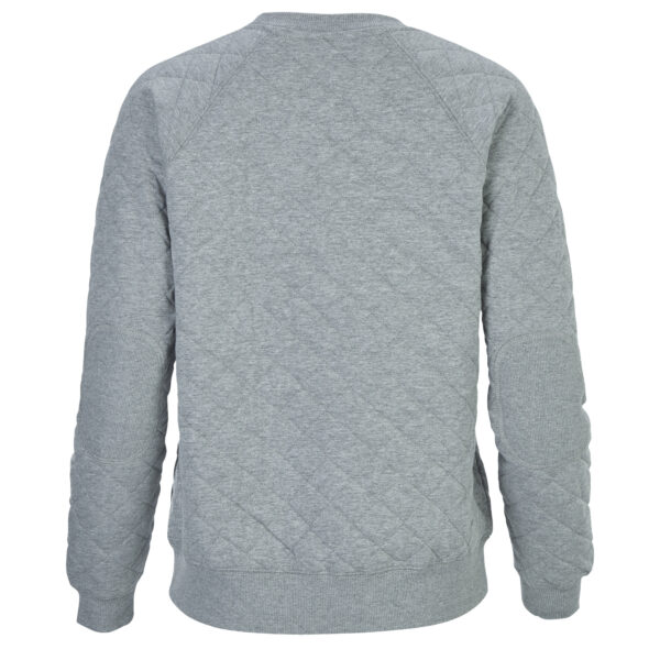 Women's Heather Gray Charleston RiverDogs Quilted Raglan Pullover Sweatshirt - Image 7