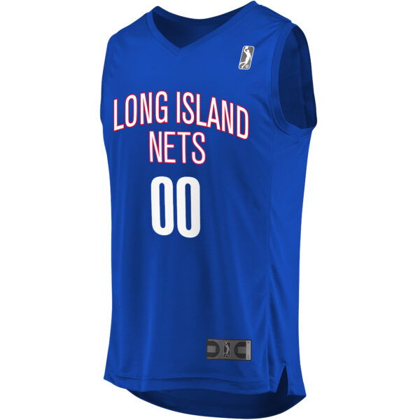 Youth Fanatics Blue Long Island Nets Replica Custom Jersey - Image 6
