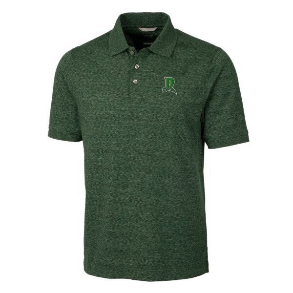 Men's Cutter & Buck  Hunter Green Dayton Dragons Advantage Tri-Blend Space Dye Polo - Image 6