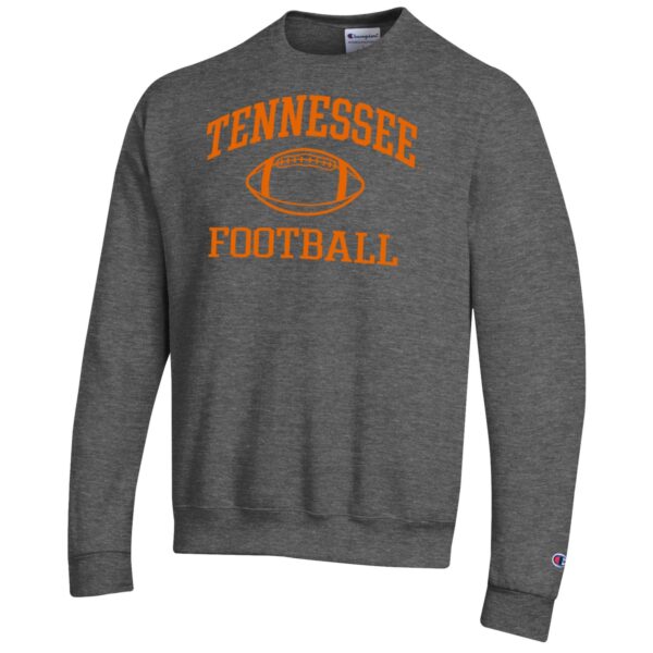 Men's Champion Gray Tennessee Volunteers Football Icon Pullover Sweatshirt - Image 6
