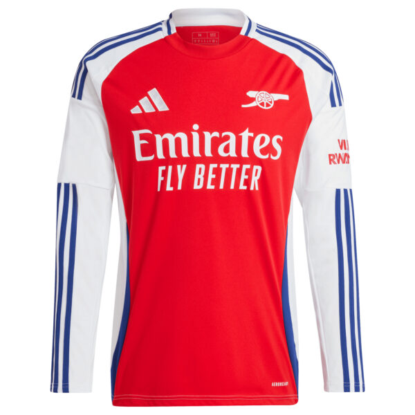 Men's adidas Gabriel Martinelli Red Arsenal 2024/25 Home Long Sleeve Replica Player Jersey - Image 3