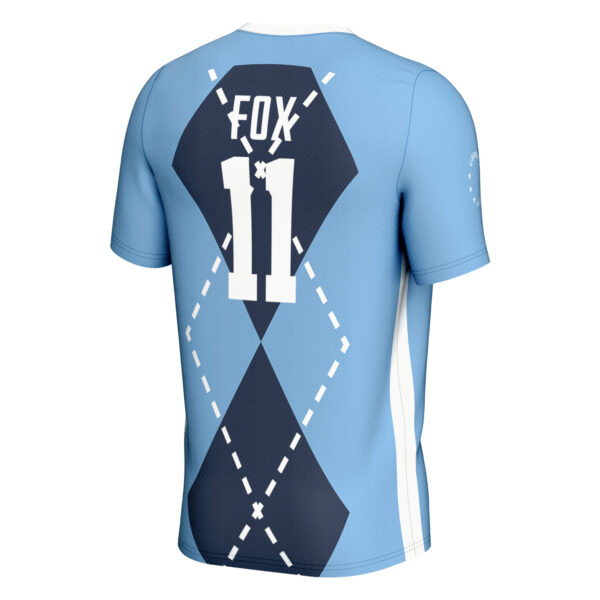 Youth GameDay Greats Emily Fox Carolina Blue North Carolina Tar Heels Women's Soccer Fashion Jersey - Image 7