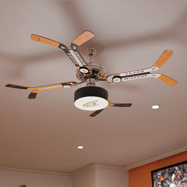 Anaheim Ducks Mismatched Double Stick Ceiling Fan
