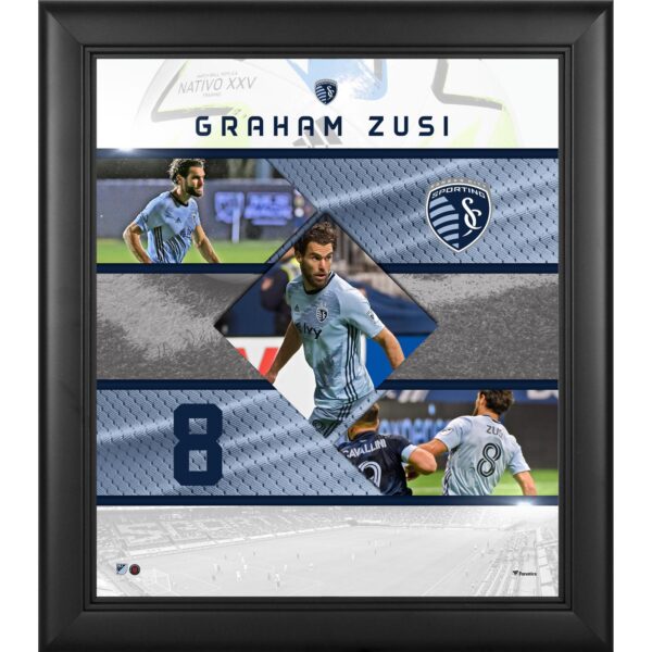 Graham Zusi Sporting Kansas City Framed 15" x 17" Stitched Stars Collage