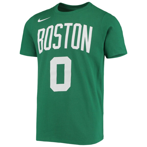 Youth Nike Jayson Tatum Kelly Green Boston Celtics Logo Name & Number Performance T-Shirt - Image 6