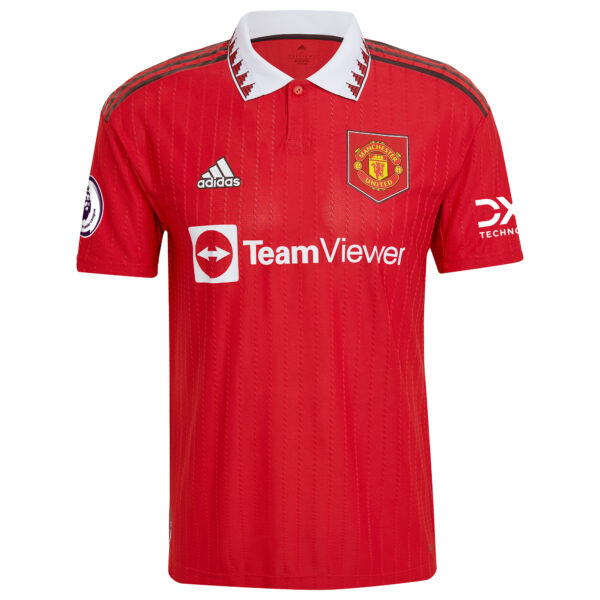 Men's adidas Carlos Casemiro Red Manchester United 2022/23 Home Authentic Player Jersey - Image 6