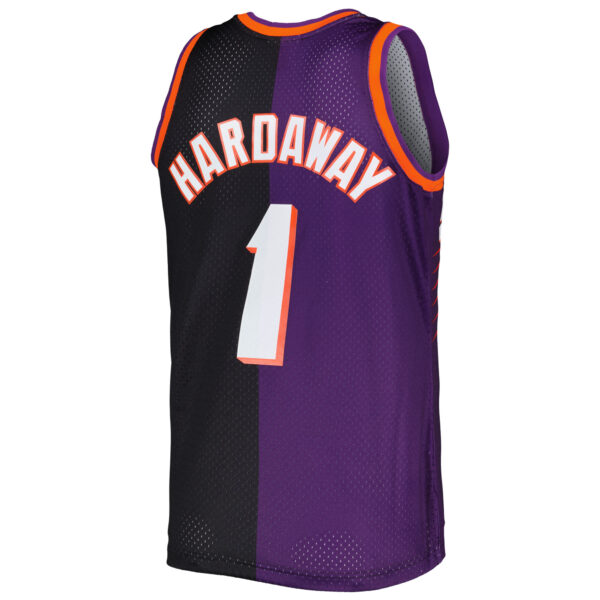 Men's Mitchell & Ness Penny Hardaway Purple/Black Phoenix Suns Hardwood Classics 1999/00 Split Swingman Jersey - Image 10