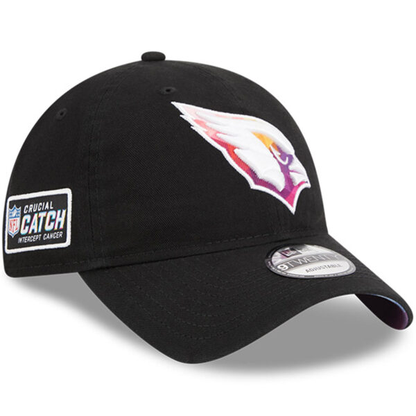 Men's New Era  Black Arizona Cardinals 2023 NFL Crucial Catch 9TWENTY Adjustable Hat - Image 7