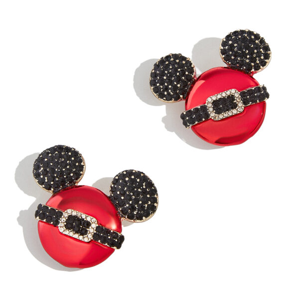 BaubleBar Mickey Mouse Santa Statement Earrings