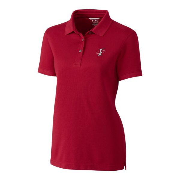 Women's Cutter & Buck Red Albuquerque Isotopes Advantage Tri-Blend Pique Polo - Image 9
