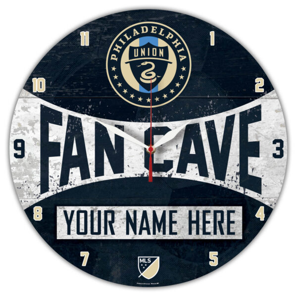 WinCraft Philadelphia Union Personalized 14'' Round Wall Clock