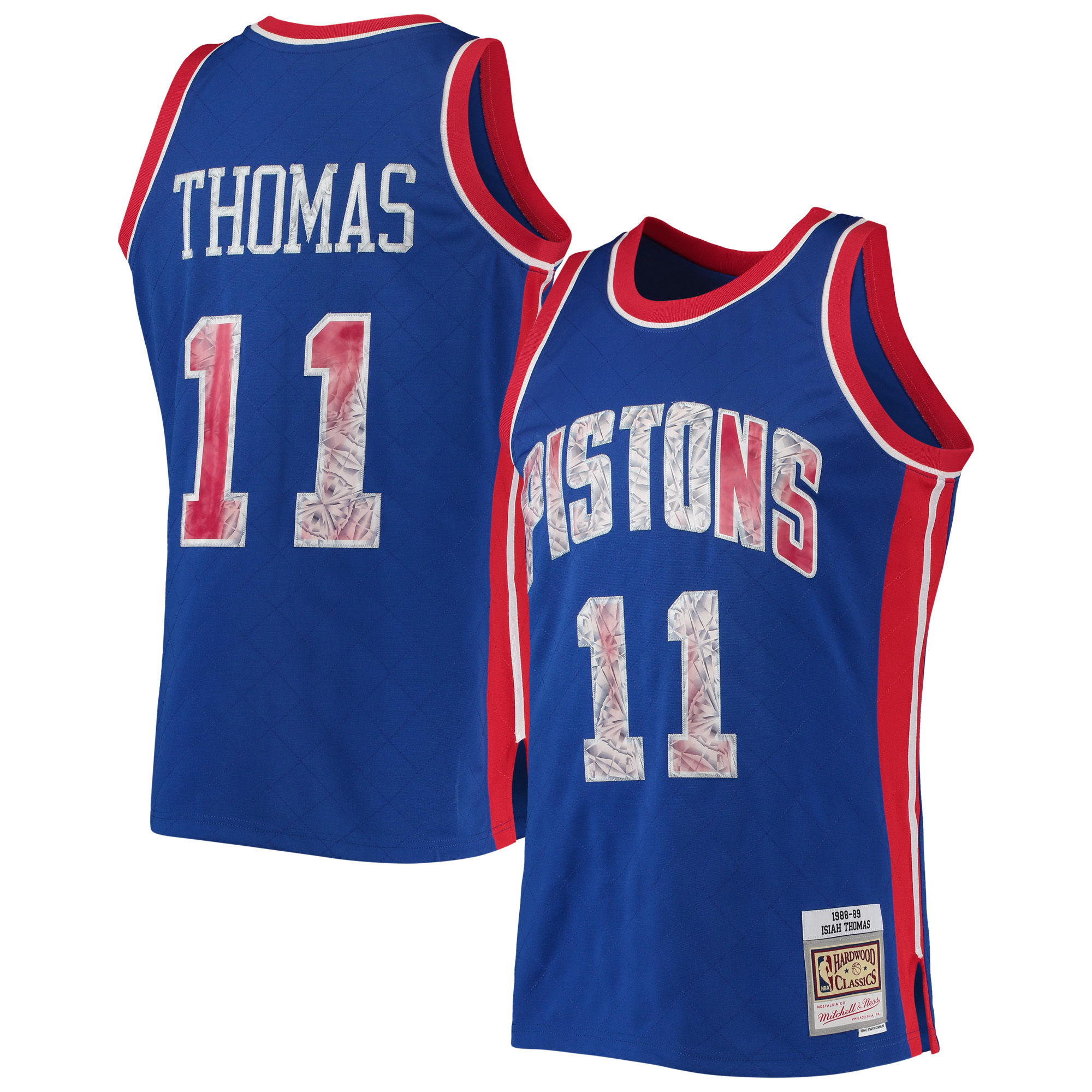 Men’s Mitchell & Ness Isiah Thomas Blue Detroit Pistons 1988/89