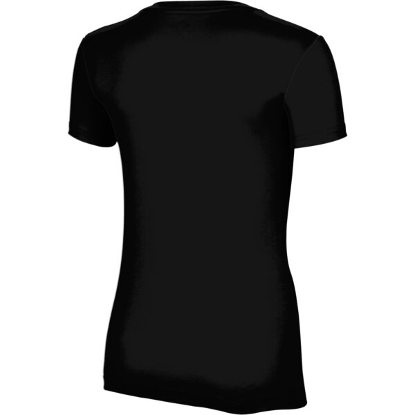 Women's Black Lake Michigan College Red Hawks Softball T-Shirt - Image 7