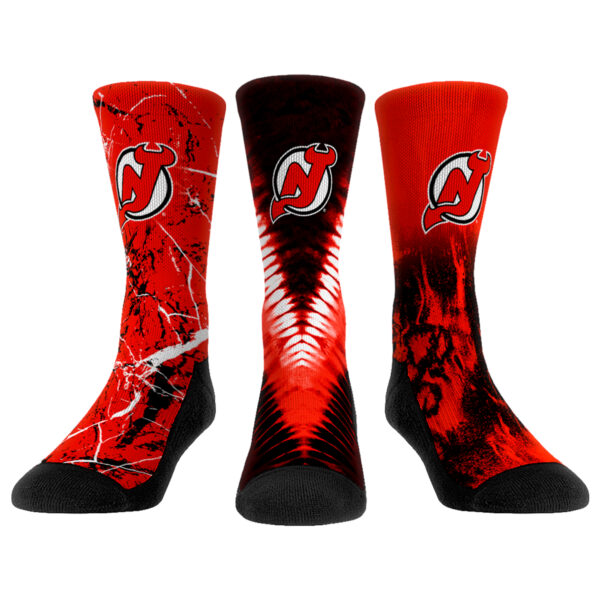 Youth Rock Em Socks New Jersey Devils Three-Pack Crew Socks Set