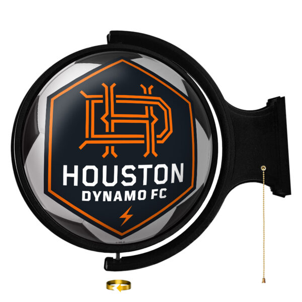 Houston Dynamo FC 21'' x 23'' Rotating Lighted Soccer Ball Wall Sign