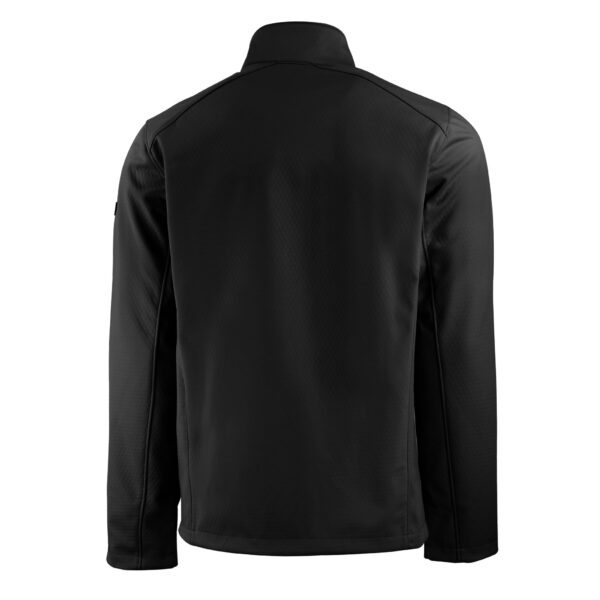 Men's Cutter & Buck  Black Lehigh Valley IronPigs Evoke Eco Softshell Recycled Full-Zip Jacket - Image 7