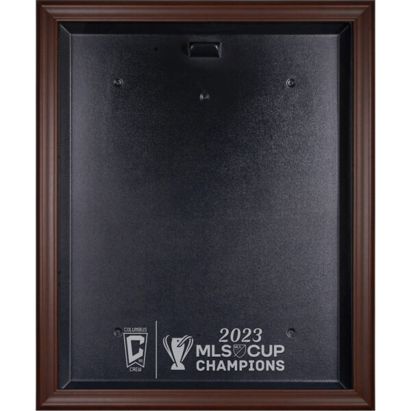 Columbus Crew 2023 MLS Cup Champions Brown Framed Team Logo Jersey Display Case