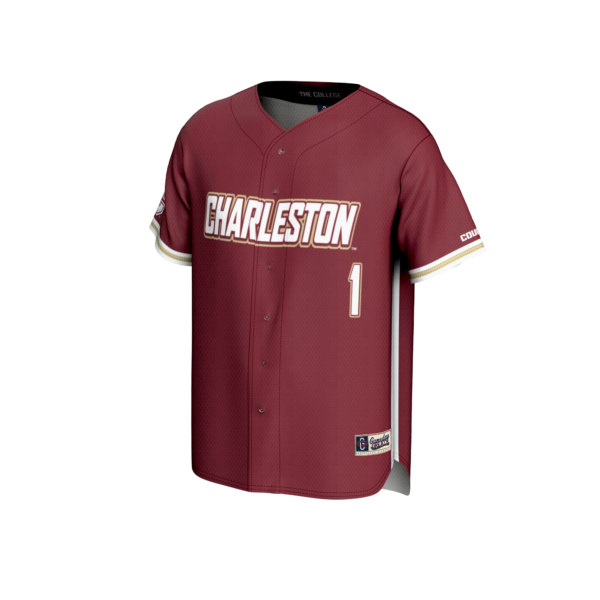 Youth GameDay Greats  Maroon #1 Charleston Cougars Lightweight Baseball Fashion Jersey - Image 6