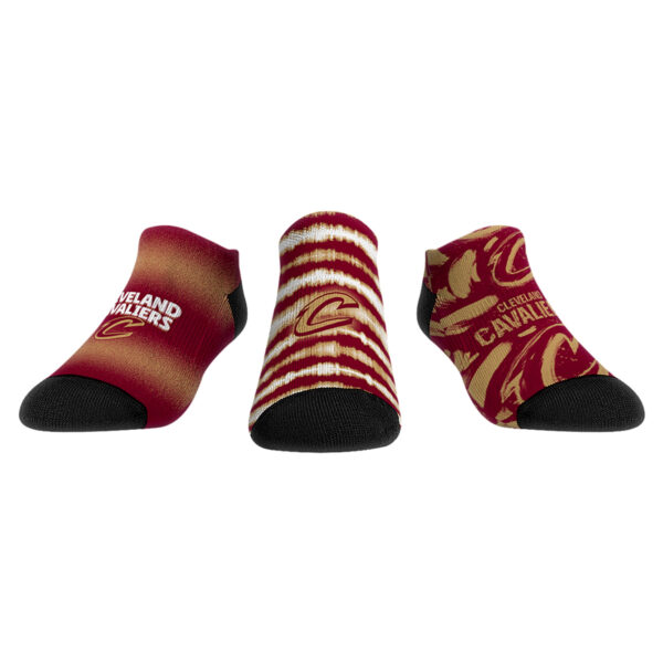 Youth Rock Em Socks Cleveland Cavaliers Make Some Noise 3-Pack Low-Cut Socks