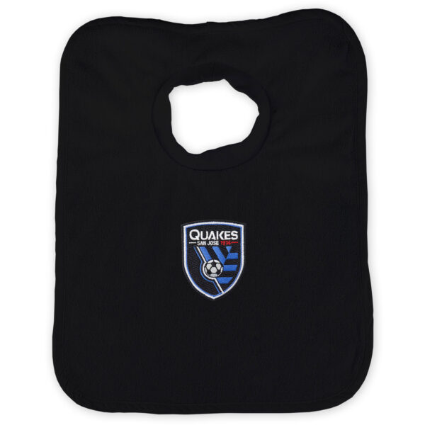 Infant Black San Jose Earthquakes Personalized Bib