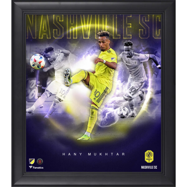 Hany Mukhtar Nashville SC Facsimile Signature Framed 15'' x 17'' Stars of the Game Collage