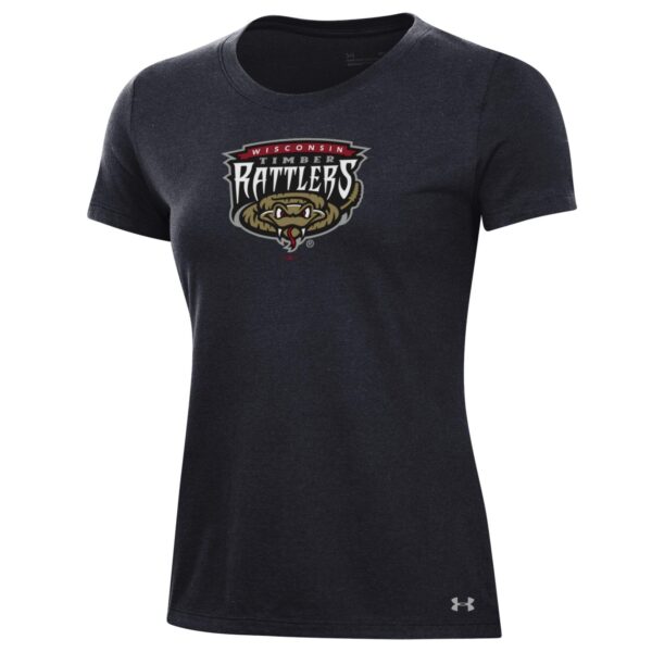Women's Under Armour Black Wisconsin Timber Rattlers Performance T-Shirt - Image 6