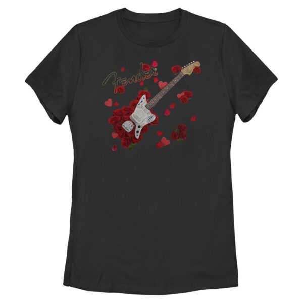 Women's Mad Engine Black Fender Valentine's Day T-Shirt