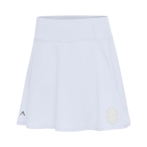Women's Antigua  White Nashville SC White Logo Chip Skort