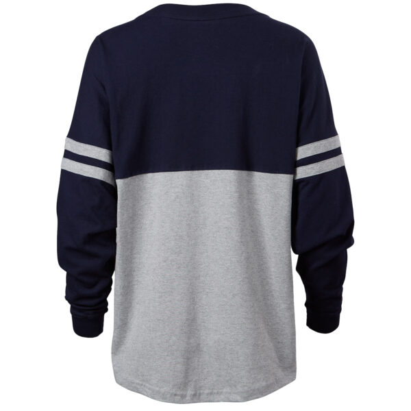 Women's Navy Charleston RiverDogs Retro Jersey Long Sleeve Pom Pom T-Shirt - Image 9