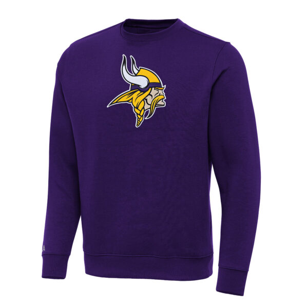 Men's Antigua Purple Minnesota Vikings Victory Pullover Sweatshirt