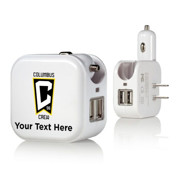 Columbus Crew Personalized 2-In-1 USB Charger