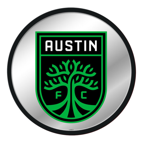 Austin FC 17.5" Modern Disc Mirrored Wall Sign