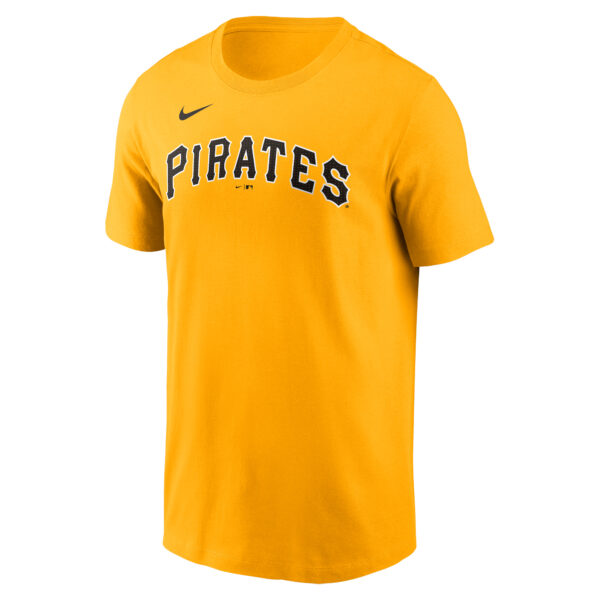 Men's Nike Paul Skenes Gold Pittsburgh Pirates Fuse Name & Number T-Shirt - Image 9
