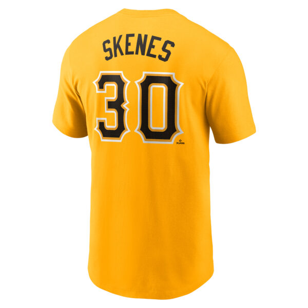 Men's Nike Paul Skenes Gold Pittsburgh Pirates Fuse Name & Number T-Shirt - Image 10