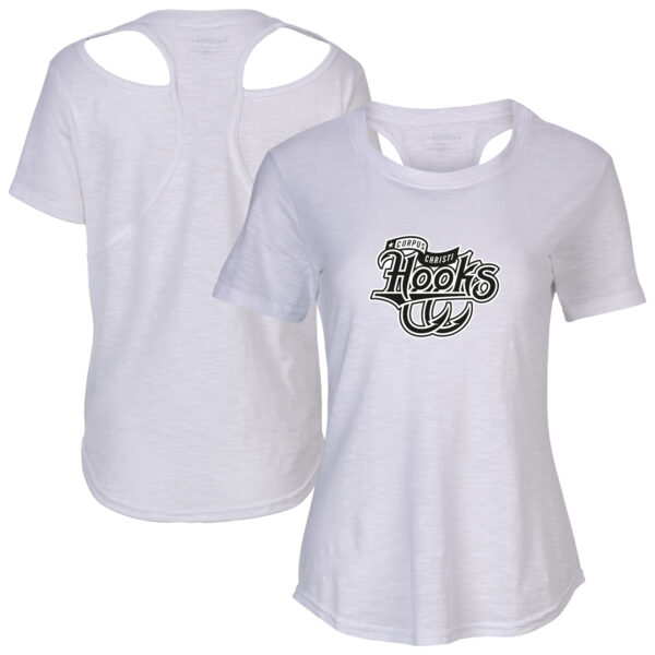 Women's White Corpus Christi Hooks Cut It Out T-Shirt