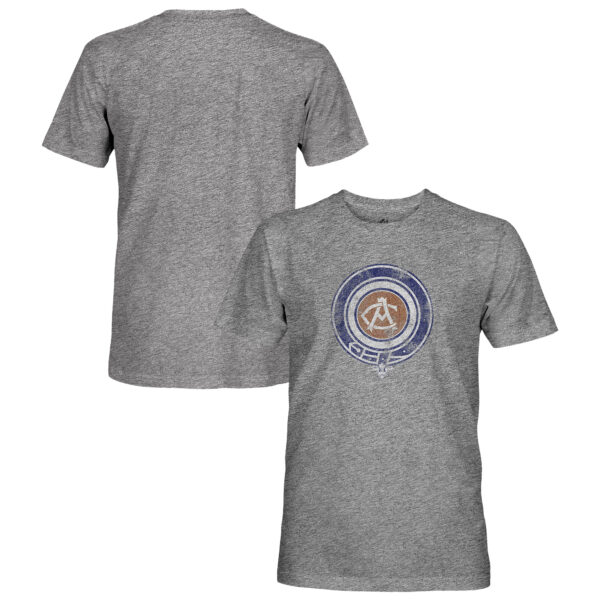 Men's 1863FC  Heather Gray Atletico de Madrid Vintage Tri-Blend T-Shirt