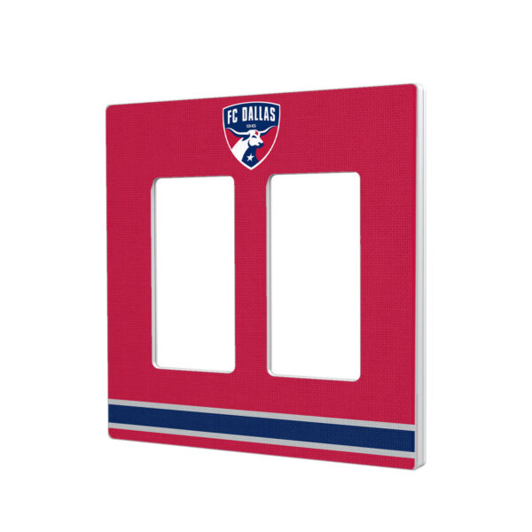FC Dallas Stripe Design Double Rocker Lightswitch Plate