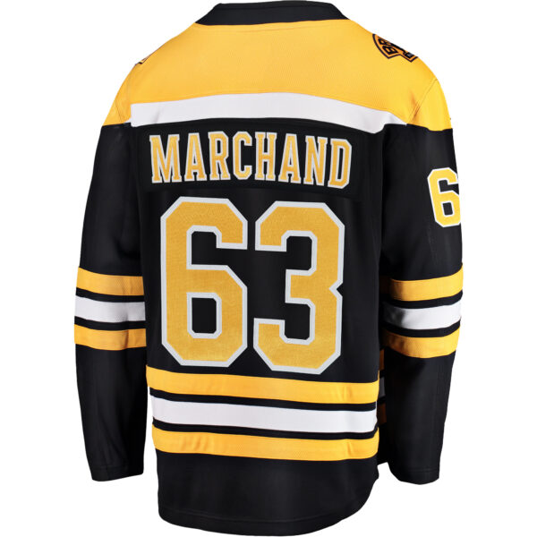 Men's Fanatics Brad Marchand Black Boston Bruins Home Breakaway Jersey - Image 7