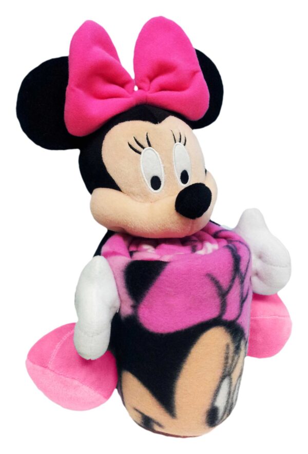Northwest x Disney New England Patriots Minnie Hugger Pillow & Silk Touch Throw Set - Image 7