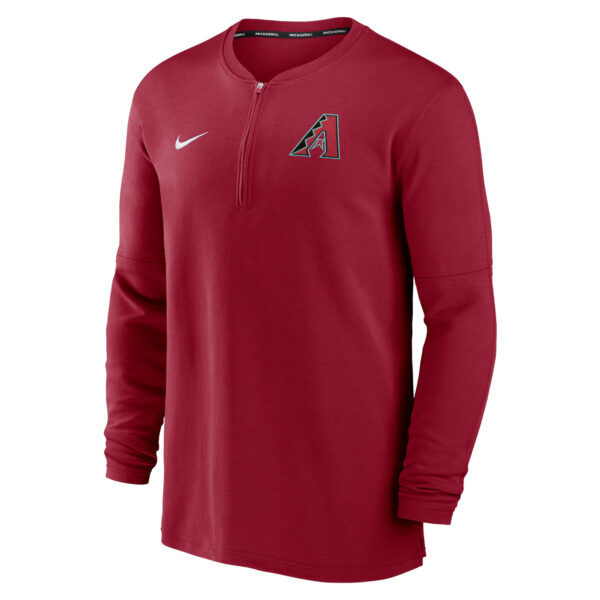 Men's Nike Red Arizona Diamondbacks Authentic Collection Game Time Performance Quarter-Zip Top - Image 11