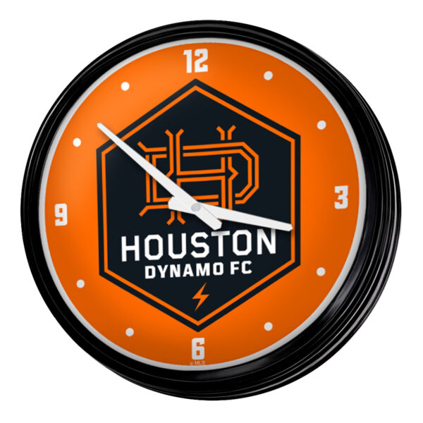 Houston Dynamo FC 18.75" Retro Lighted Wall Clock