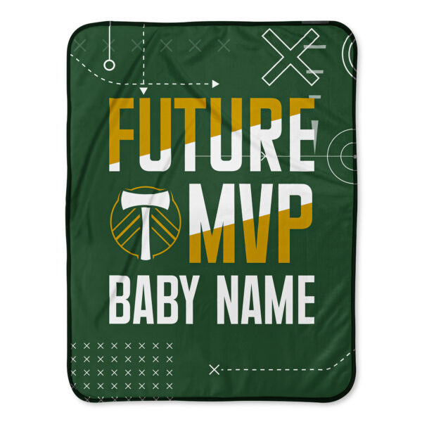 Chad & Jake Portland Timbers Future MVP 30" x 40" Personalized Baby Blanket
