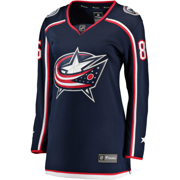 Women's Fanatics Kirill Marchenko Navy Columbus Blue Jackets Home Breakaway Player Jersey - Image 6